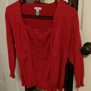 Gap tank and button down top